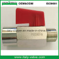 Chromed Brass Mini Ball Valve/Small Hose Valve (AV-MI-2008)